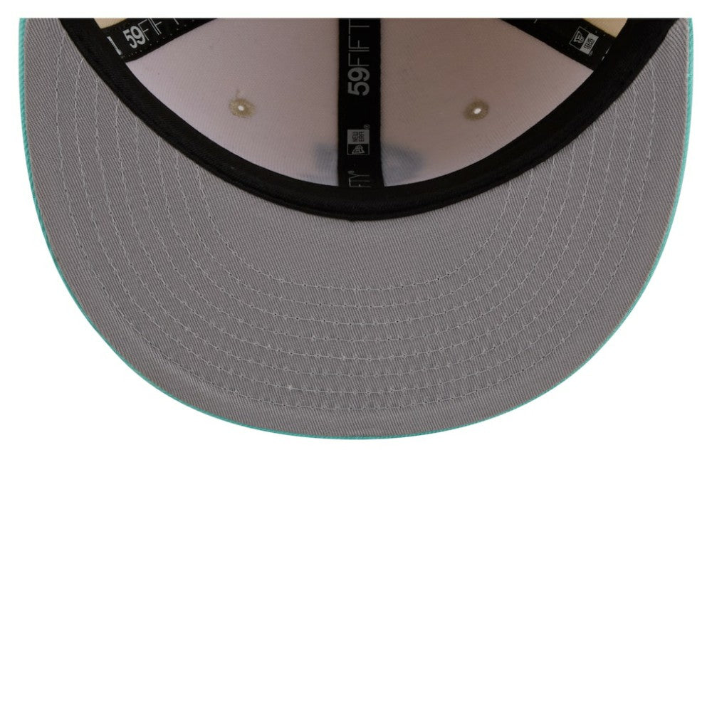 Seattle Mariners New Era Two-Tone Color Pack 59FIFTY Fitted Hat - Light Beige/Turquoise Hats