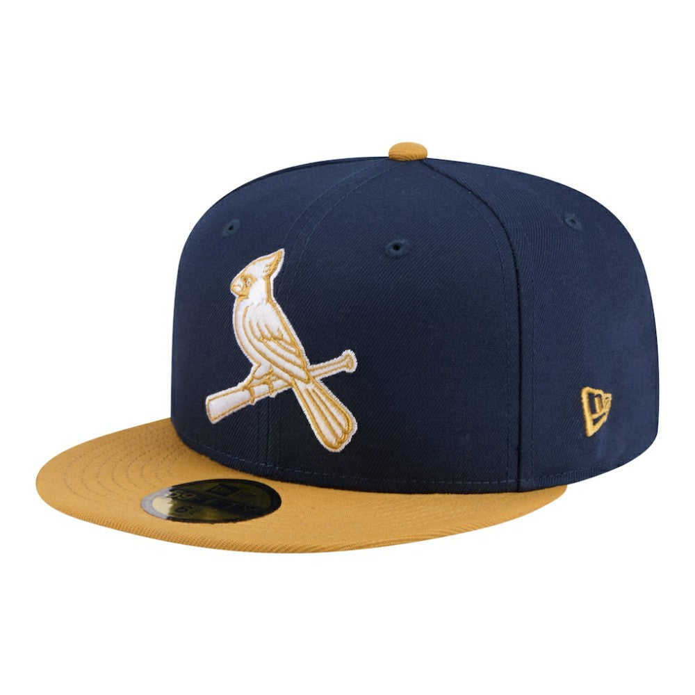 St. Louis Cardinals New Era Two-Tone Color Pack 59FIFTY Fitted Hat - Navy/Khaki Hats