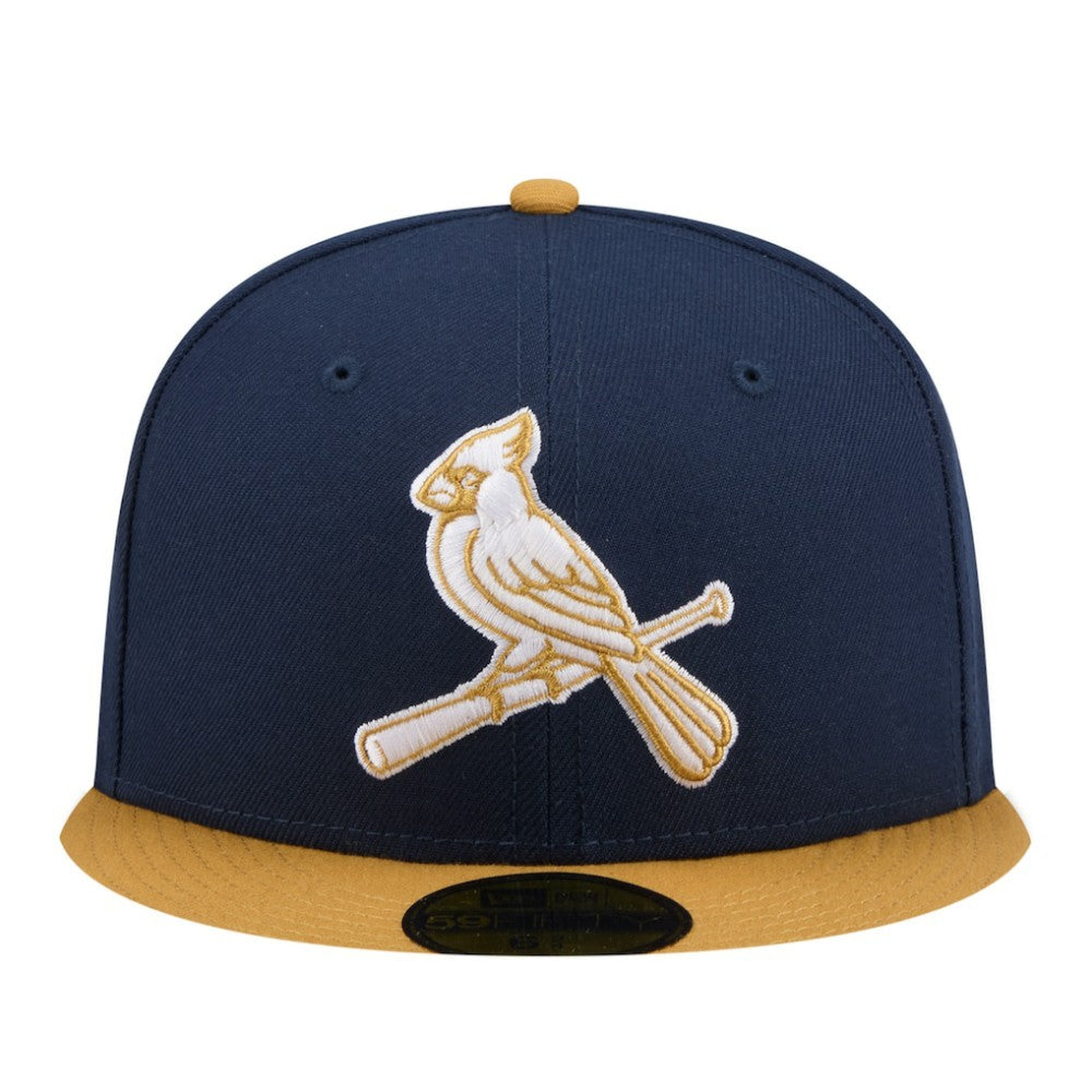 St. Louis Cardinals New Era Two-Tone Color Pack 59FIFTY Fitted Hat - Navy/Khaki Hats