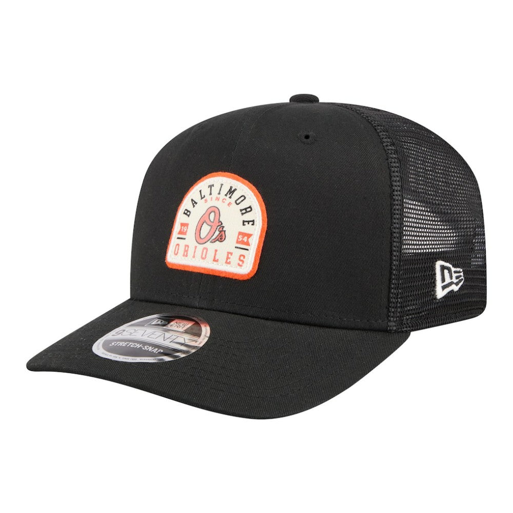 Baltimore Orioles New Era Alternate Logo Contest 9SEVENTY Adjustable Trucker Hat - Black Hats