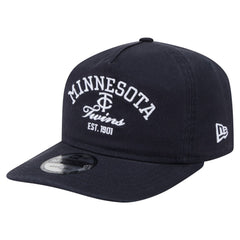 Minnesota Twins New Era Stacked 19TWENTY Adjustable Hat - Navy Hats