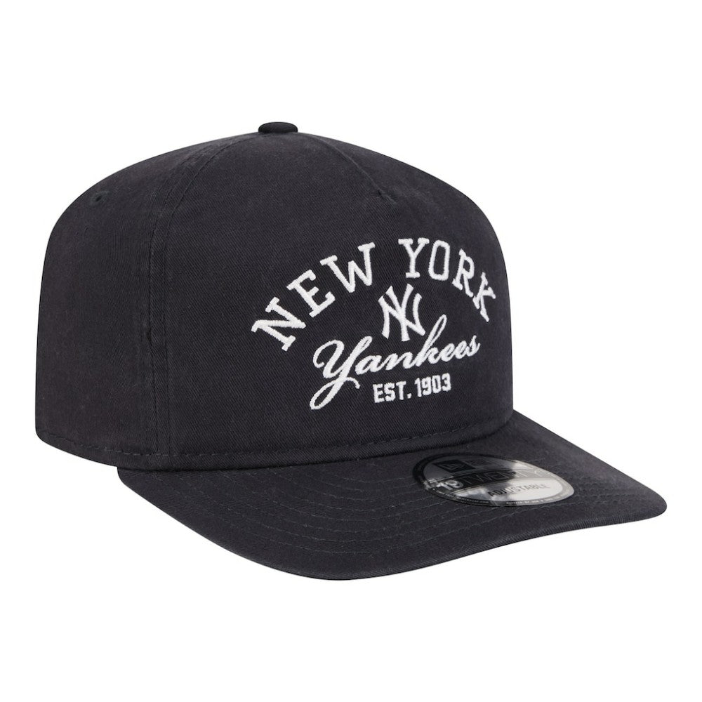 New York Yankees New Era Stacked 19TWENTY Adjustable Hat - Navy Hats
