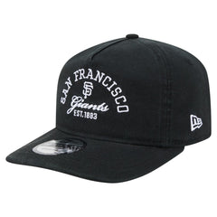 San Francisco Giants New Era Stacked 19TWENTY Adjustable Hat - Black Hats