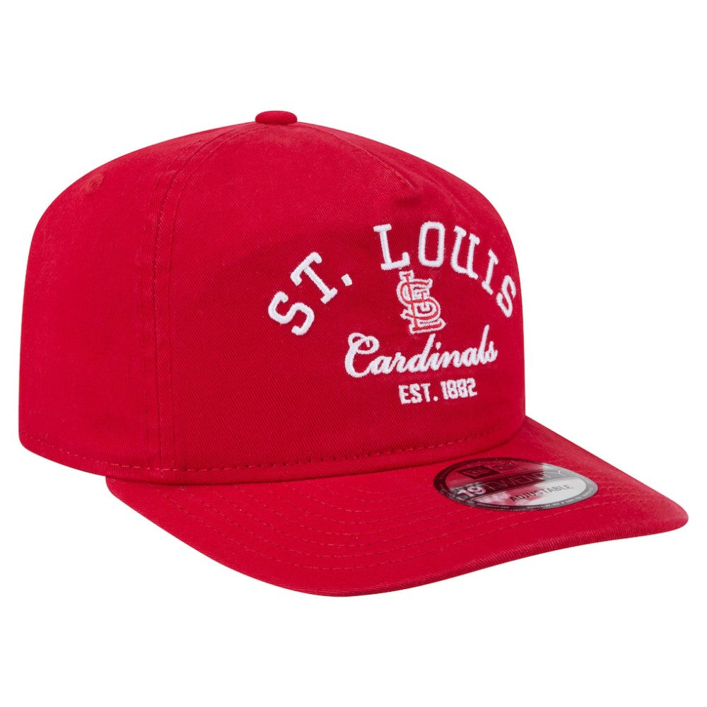 St. Louis Cardinals New Era Stacked 19TWENTY Adjustable Hat - Red Hats