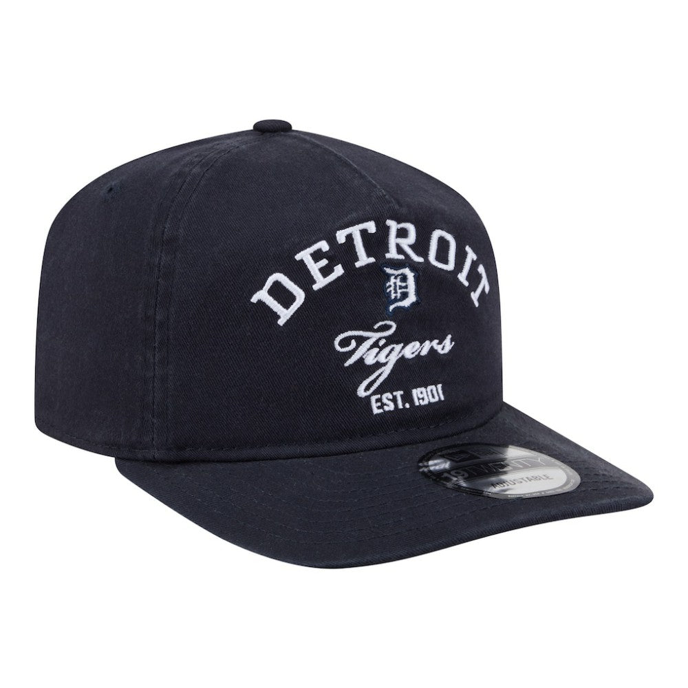 Detroit Tigers New Era Stacked 19TWENTY Adjustable Hat - Navy Hats