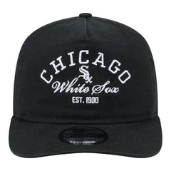Chicago White Sox New Era Stacked 19TWENTY Adjustable Hat - Black Hats