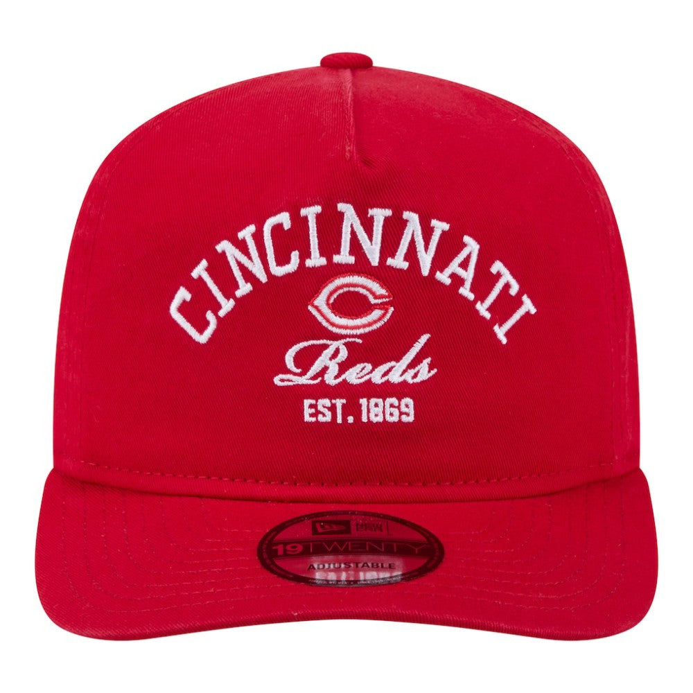 Cincinnati Reds New Era Stacked 19TWENTY Adjustable Hat - Red Hats