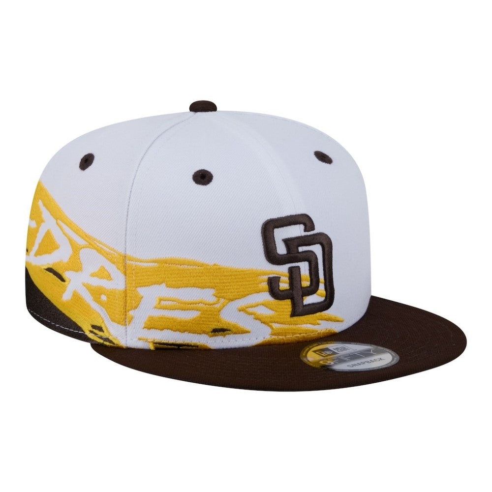San Diego Padres New Era 9FIFTY Snapback Hat - White/Brown Hats