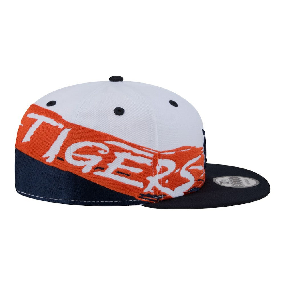 Detroit Tigers New Era 9FIFTY Snapback Hat - White/Navy Hats