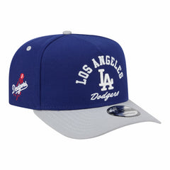 Los Angeles Dodgers New Era Arched A-Frame 9FIFTY Adjustable Hat - Royal/Gray Hats