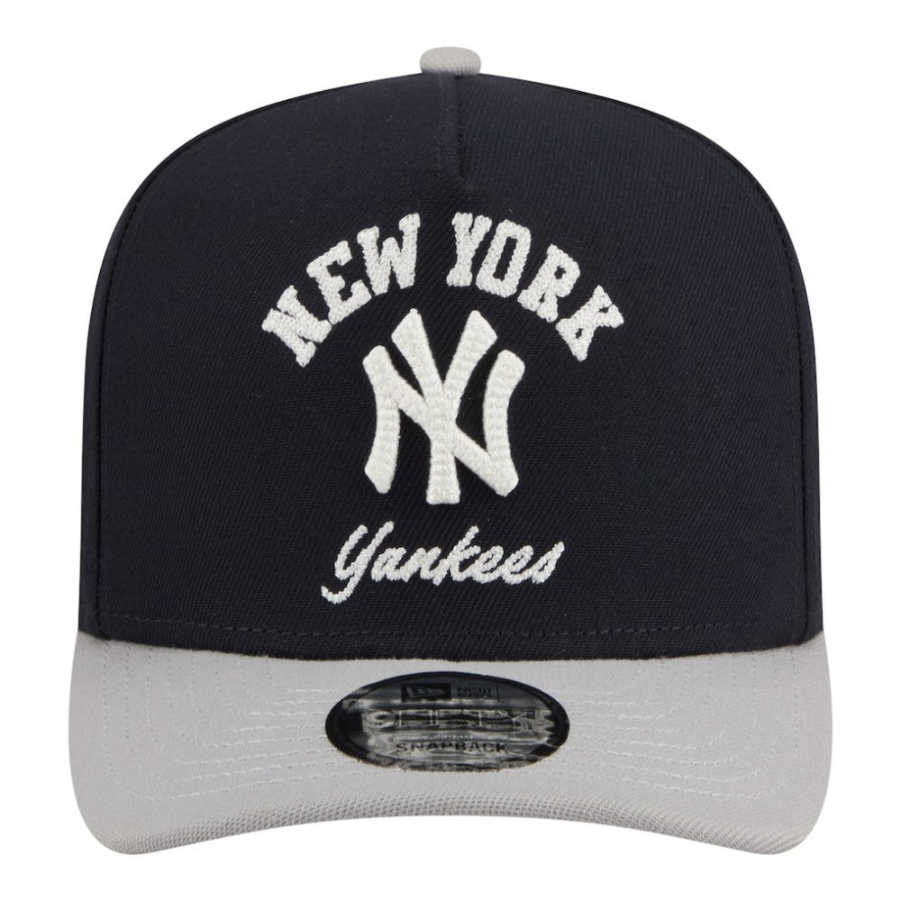 New York Yankees New Era Arched A-Frame 9FIFTY Adjustable Hat - Navy Hats