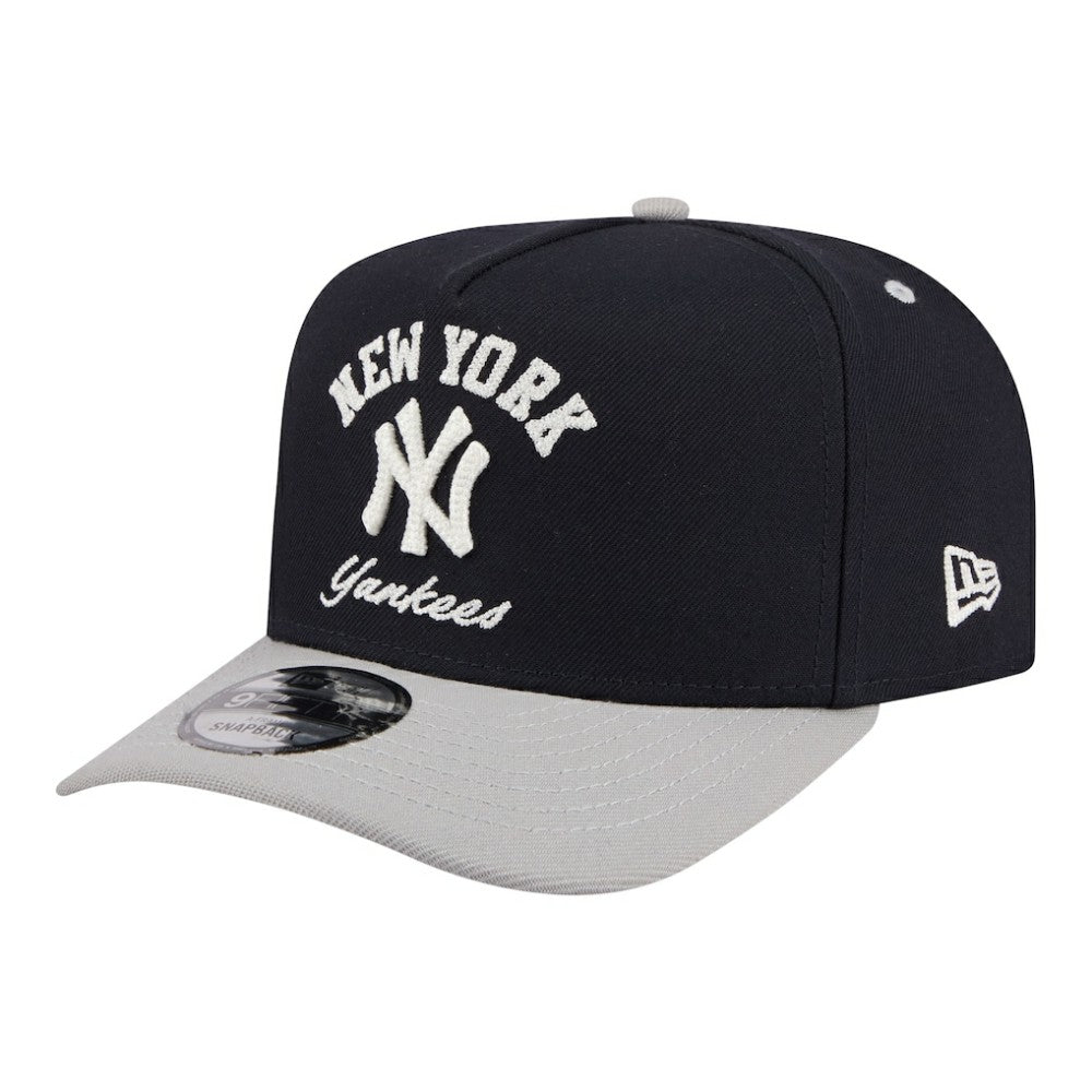 New York Yankees New Era Arched A-Frame 9FIFTY Adjustable Hat - Navy Hats