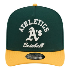 Athletics New Era Arched A-Frame 9FIFTY Adjustable Hat - Green Hats