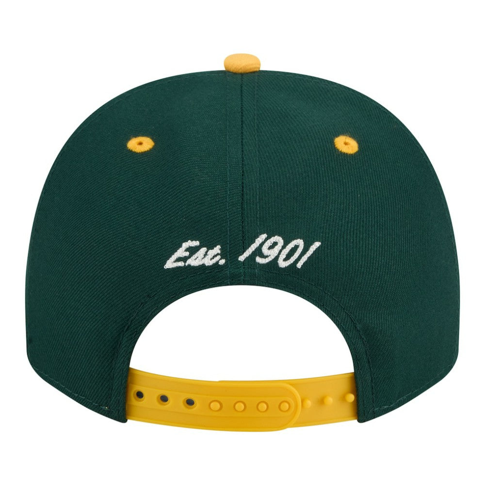 Athletics New Era Arched A-Frame 9FIFTY Adjustable Hat - Green Hats