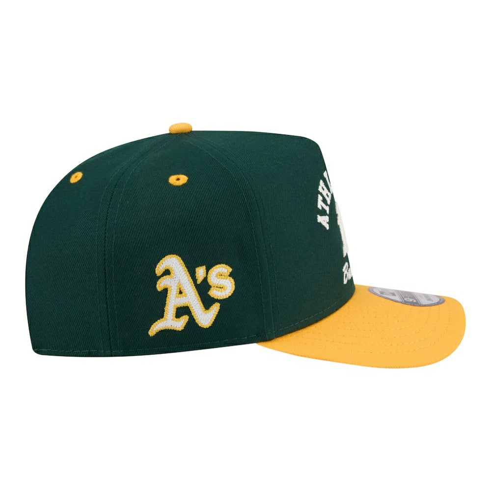 Athletics New Era Arched A-Frame 9FIFTY Adjustable Hat - Green Hats