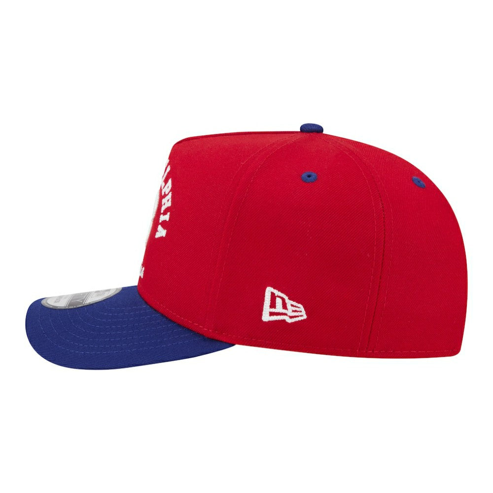 Philadelphia Phillies New Era Arched A-Frame 9FIFTY Adjustable Hat - Red/Royal Hats