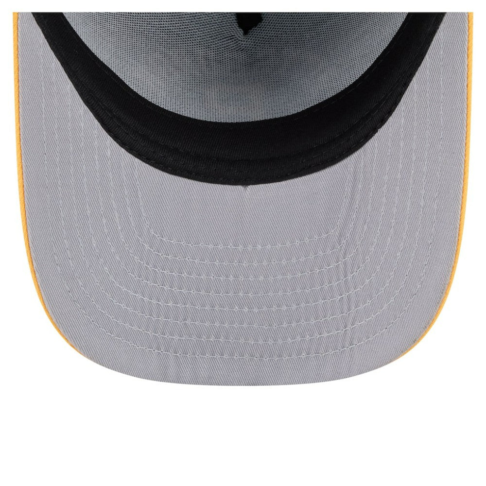 Pittsburgh Pirates New Era Arched A-Frame 9FIFTY Adjustable Hat - Black/Gold Hats