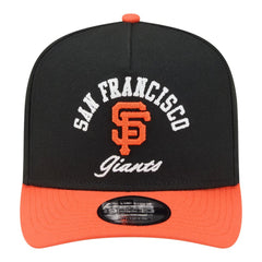 San Francisco Giants New Era Arched A-Frame 9FIFTY Adjustable Hat - Black/Orange Hats