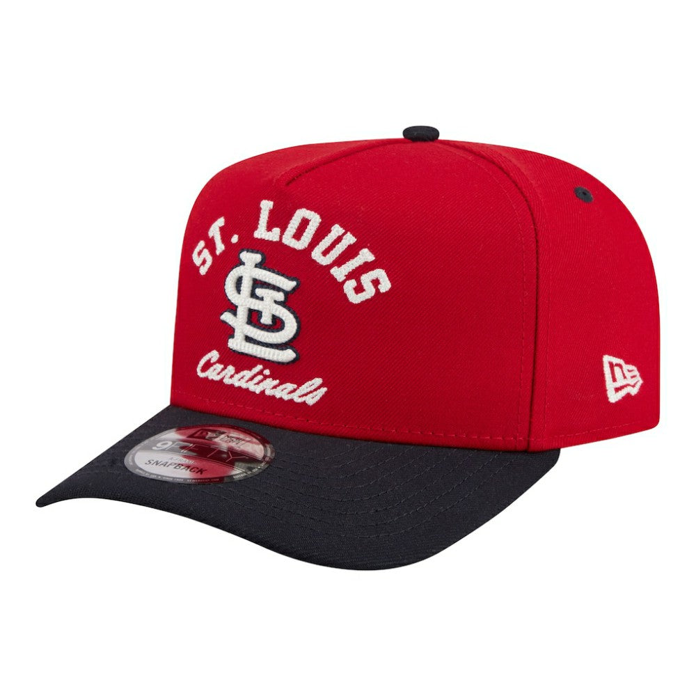St. Louis Cardinals New Era Arched A-Frame 9FIFTY Adjustable Hat - Red/Navy Hats