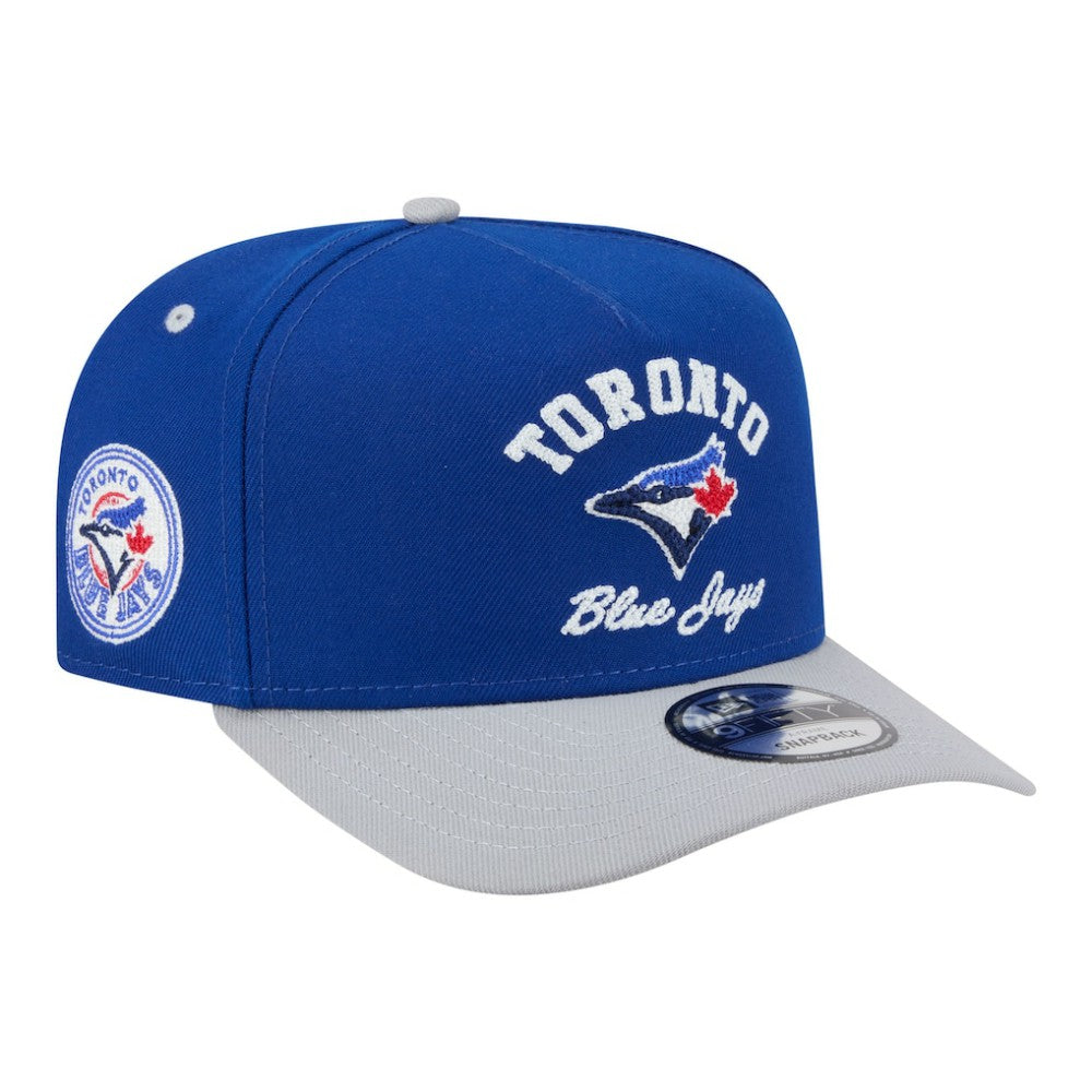 Toronto Blue Jays New Era Arched A-Frame 9FIFTY Adjustable Hat - Royal/Gray Hats