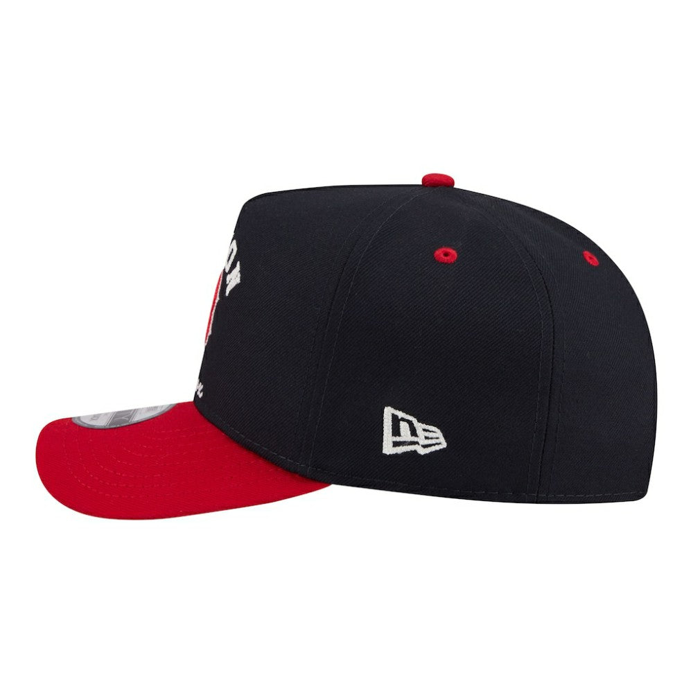 Boston Red Sox New Era Arched A-Frame 9FIFTY Adjustable Hat - Navy/Red Hats