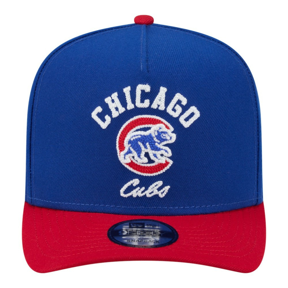 Chicago Cubs New Era Arched A-Frame 9FIFTY Adjustable Hat - Royal/Red Hats