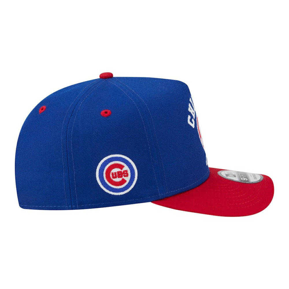 Chicago Cubs New Era Arched A-Frame 9FIFTY Adjustable Hat - Royal/Red Hats