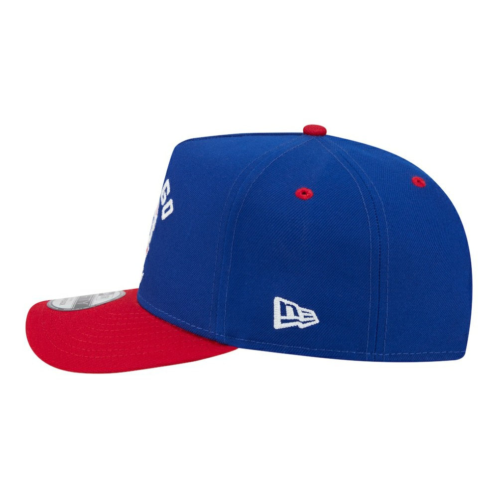 Chicago Cubs New Era Arched A-Frame 9FIFTY Adjustable Hat - Royal/Red Hats