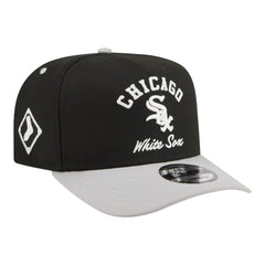 Chicago White Sox New Era Arched A-Frame 9FIFTY Adjustable Hat - Black Hats