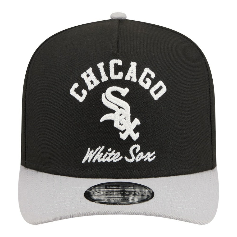 Chicago White Sox New Era Arched A-Frame 9FIFTY Adjustable Hat - Black Hats