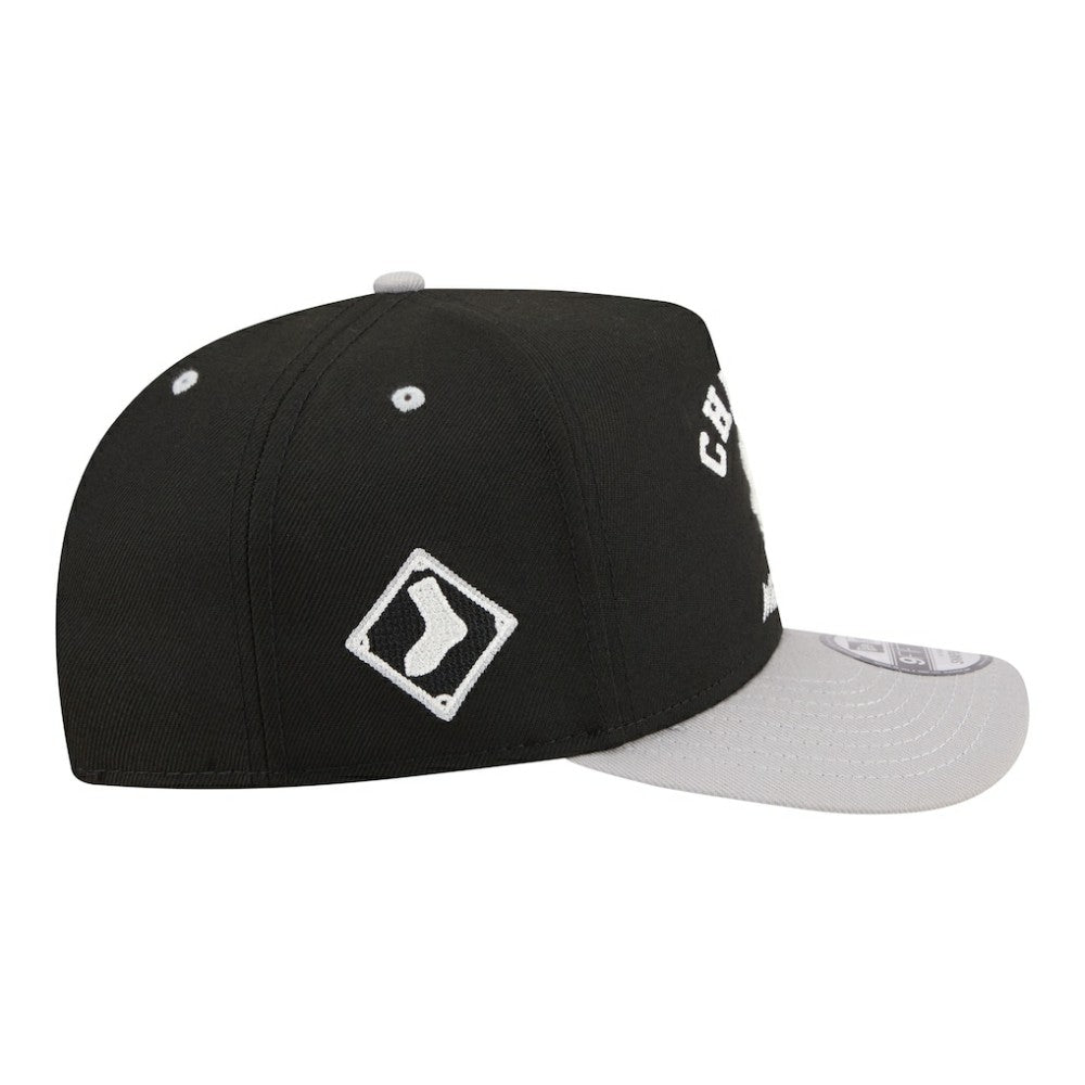 Chicago White Sox New Era Arched A-Frame 9FIFTY Adjustable Hat - Black Hats