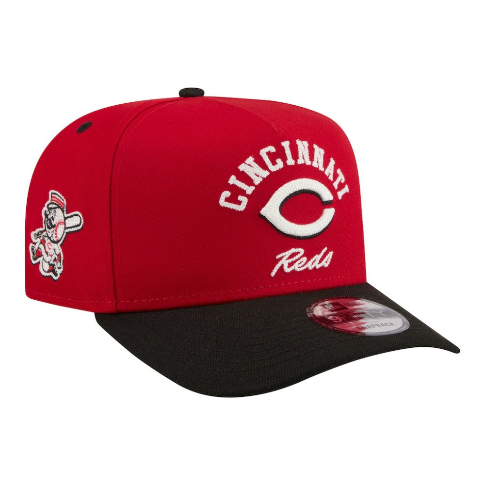 Cincinnati Reds New Era Arched A-Frame 9FIFTY Adjustable Hat - Red Hats