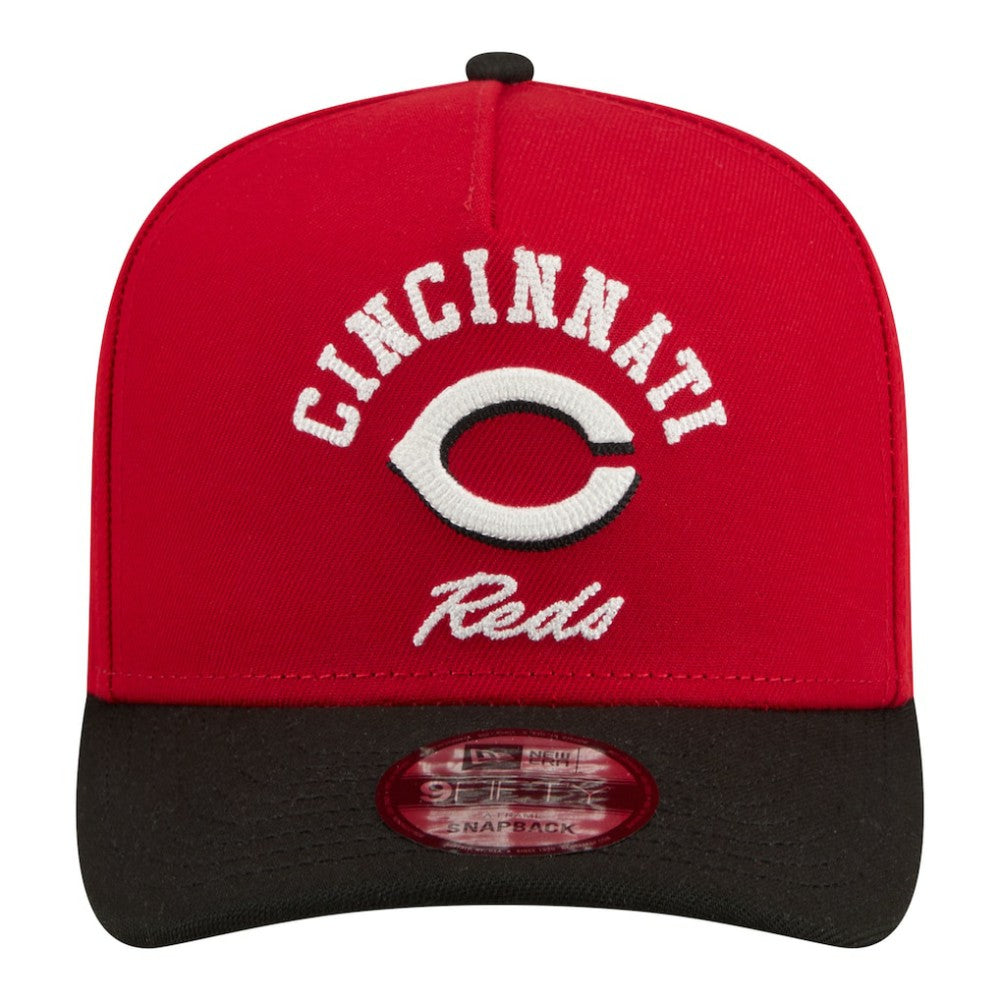Cincinnati Reds New Era Arched A-Frame 9FIFTY Adjustable Hat - Red Hats