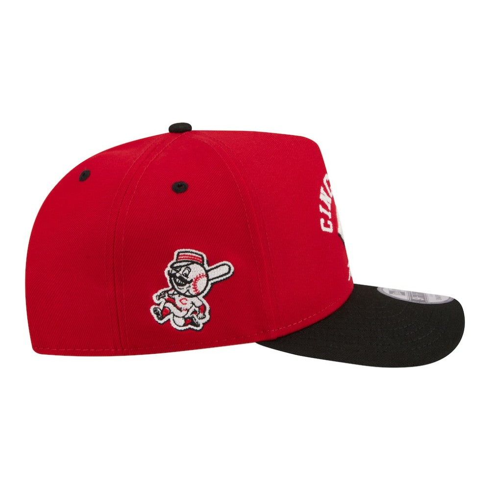 Cincinnati Reds New Era Arched A-Frame 9FIFTY Adjustable Hat - Red Hats