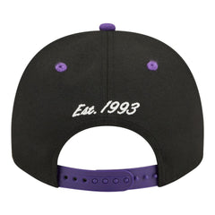 Colorado Rockies New Era Arched A-Frame 9FIFTY Adjustable Hat - Black/Purple Hats