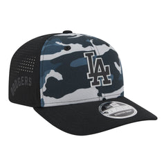 Los Angeles Dodgers New Era Tonal Camo 9SEVENTY Stretch-Snap Hat - Black Hats