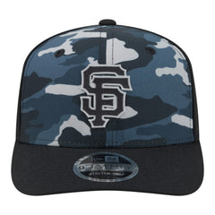 San Francisco Giants New Era Tonal Camo 9SEVENTY Stretch-Snap Hat - Black Hats
