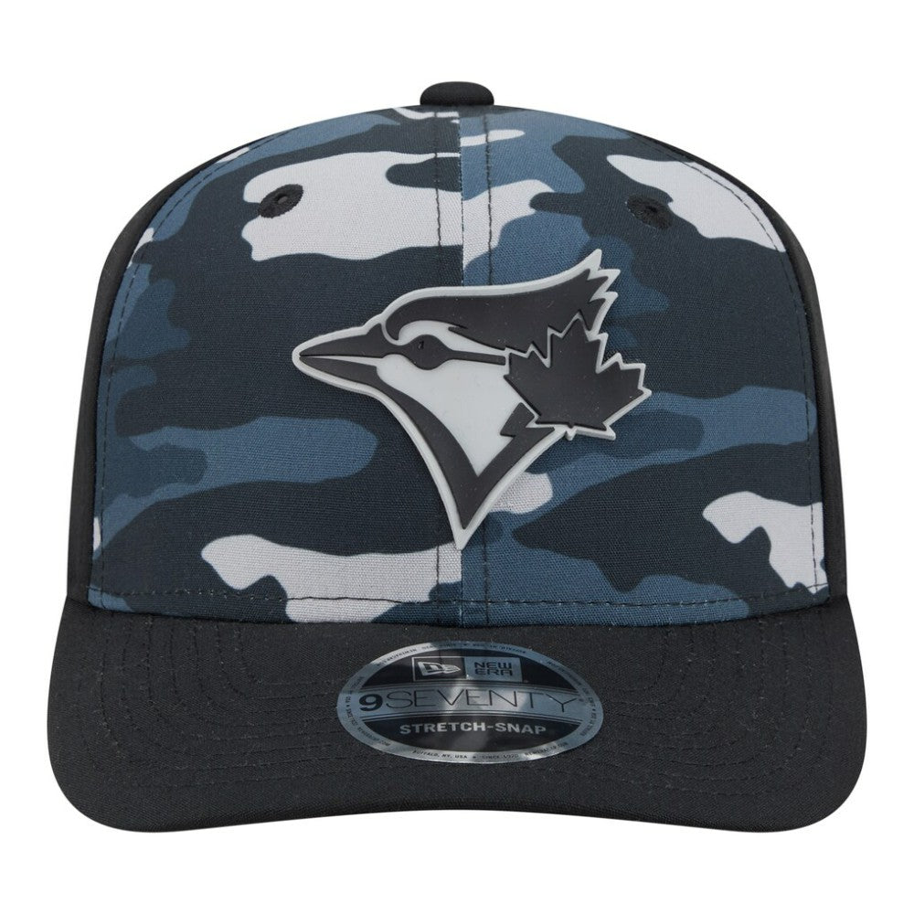 Toronto Blue Jays New Era Tonal Camo 9SEVENTY Stretch-Snap Hat - Black Hats