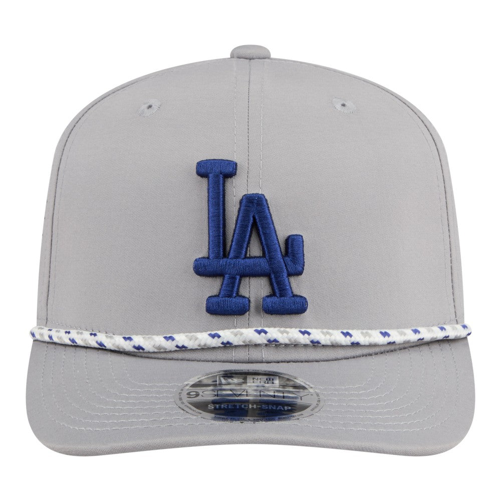 Los Angeles Dodgers New Era Sport Rope 9SEVENTY Adjustable Hat - Gray Hats