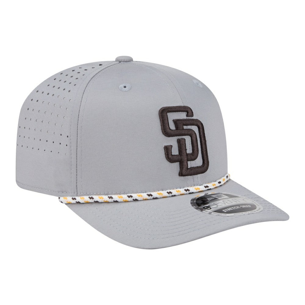 San Diego Padres New Era Sport Rope 9SEVENTY Adjustable Hat - Gray Hats