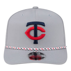 Minnesota Twins New Era Sport Rope 9SEVENTY Adjustable Hat - Gray Hats
