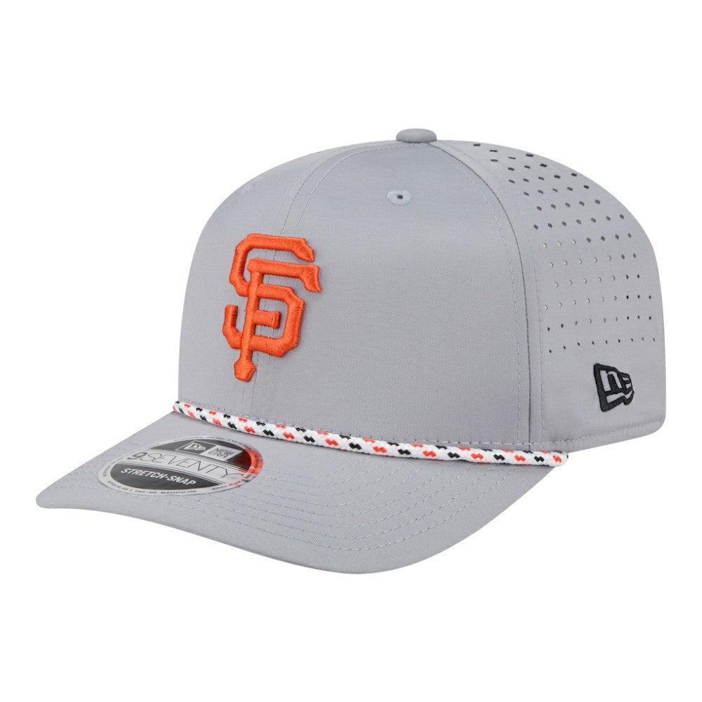 San Francisco Giants New Era Sport Rope 9SEVENTY Adjustable Hat - Gray Hats