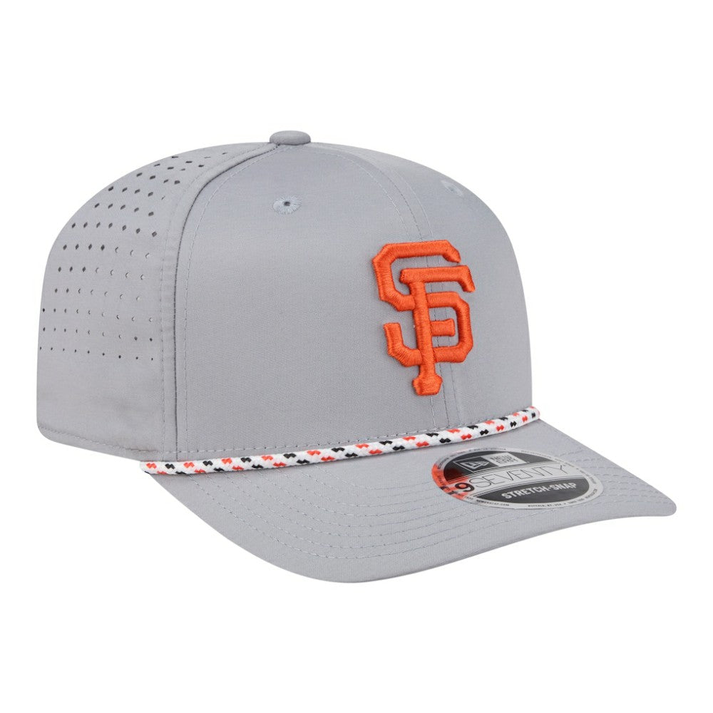 San Francisco Giants New Era Sport Rope 9SEVENTY Adjustable Hat - Gray Hats