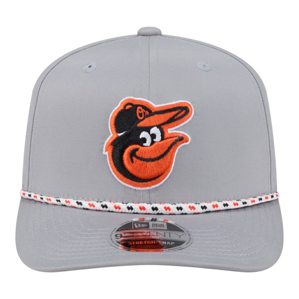 Baltimore Orioles New Era Sport Rope 9SEVENTY Adjustable Hat - Gray Hats