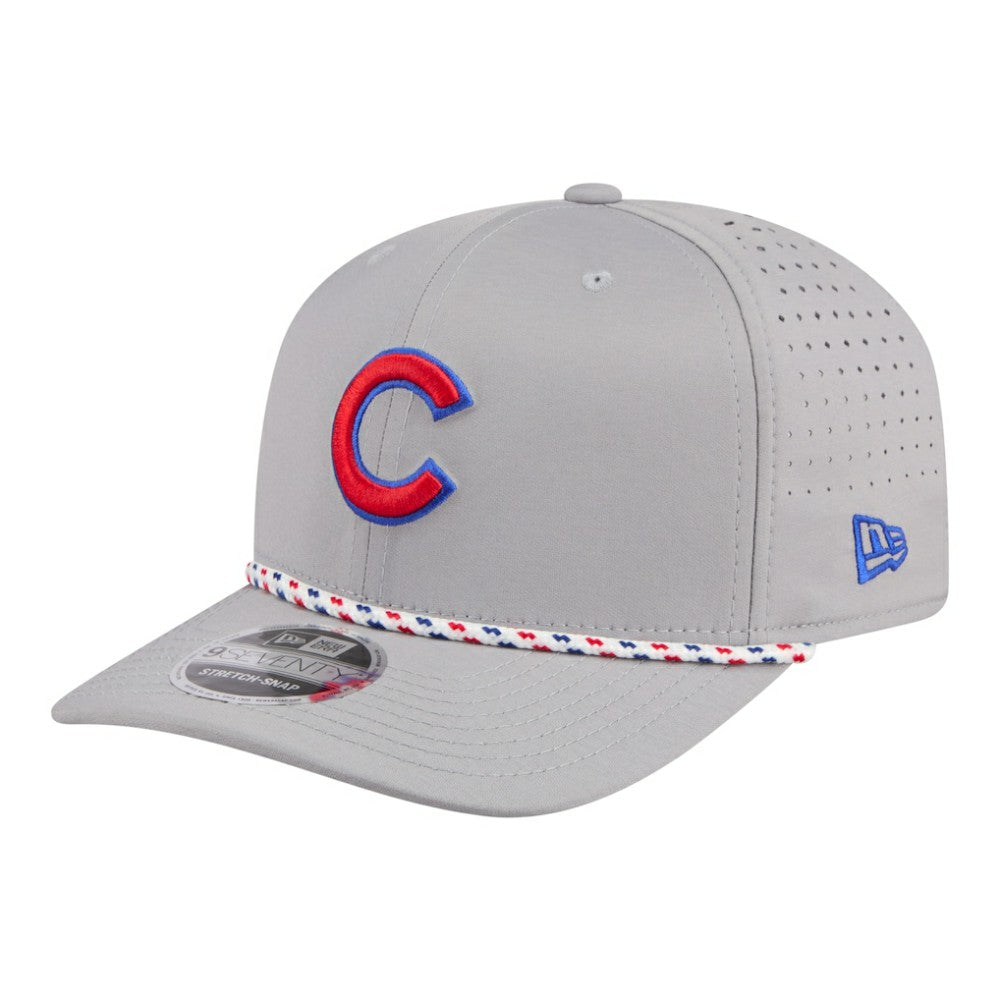 Chicago Cubs New Era Sport Rope 9SEVENTY Adjustable Hat - Gray Hats