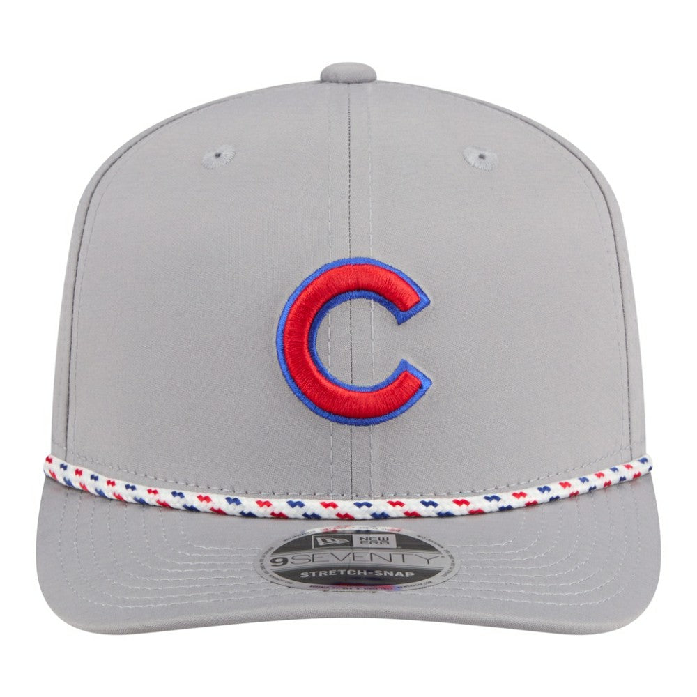 Chicago Cubs New Era Sport Rope 9SEVENTY Adjustable Hat - Gray Hats