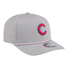 Chicago Cubs New Era Sport Rope 9SEVENTY Adjustable Hat - Gray Hats