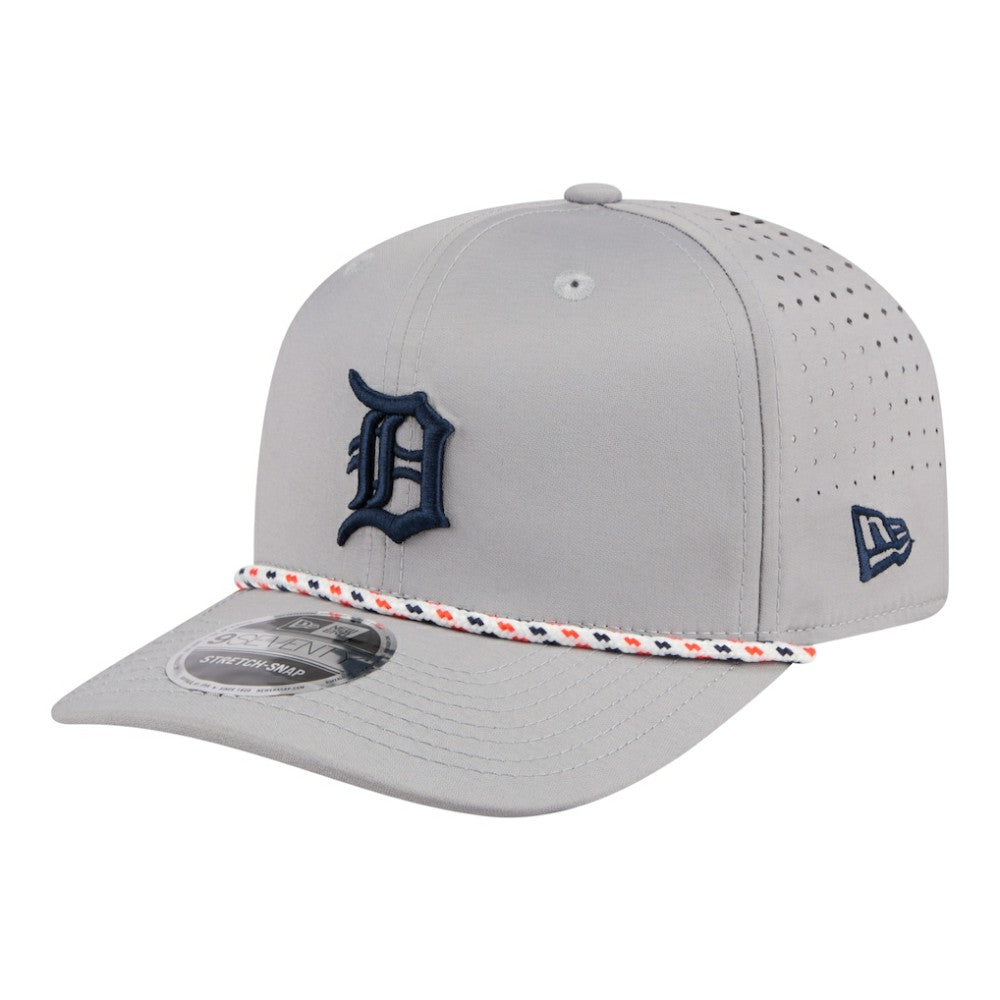 Detroit Tigers New Era Sport Rope 9SEVENTY Adjustable Hat - Gray Hats