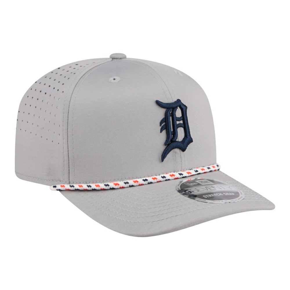 Detroit Tigers New Era Sport Rope 9SEVENTY Adjustable Hat - Gray Hats
