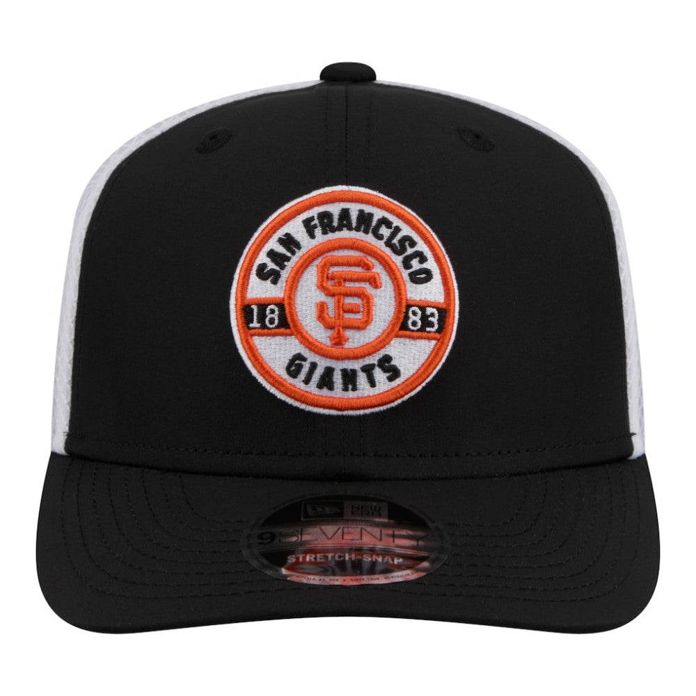 San Francisco Giants New Era Active 9SEVENTY Adjustable Trucker Hat - Black Hats